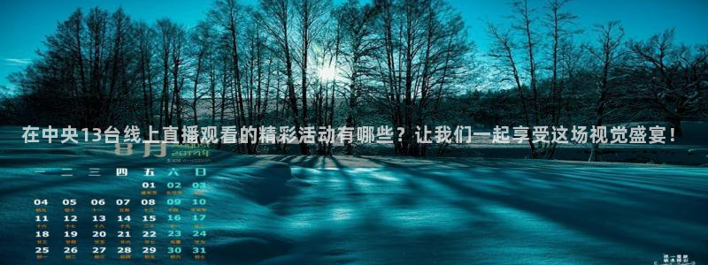 蜘蛛直播nba在线观看：在中央13台线上直播观看的精彩活动有哪些？让我们一起享受这场视觉盛宴！